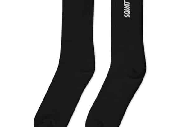 embroidered crew socks black left 641b14919704d